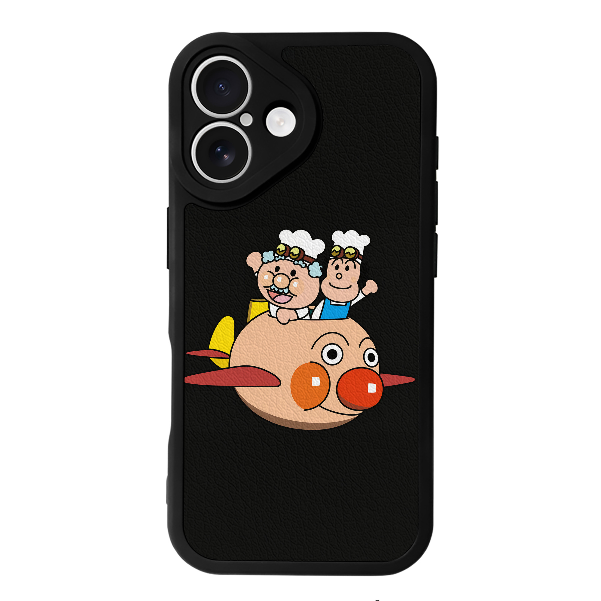 （画像用） アンパンマン Anpanman 【iPhone 16シリーズ対応】シリコンスマホケース（レザー調） 材質：シリコン